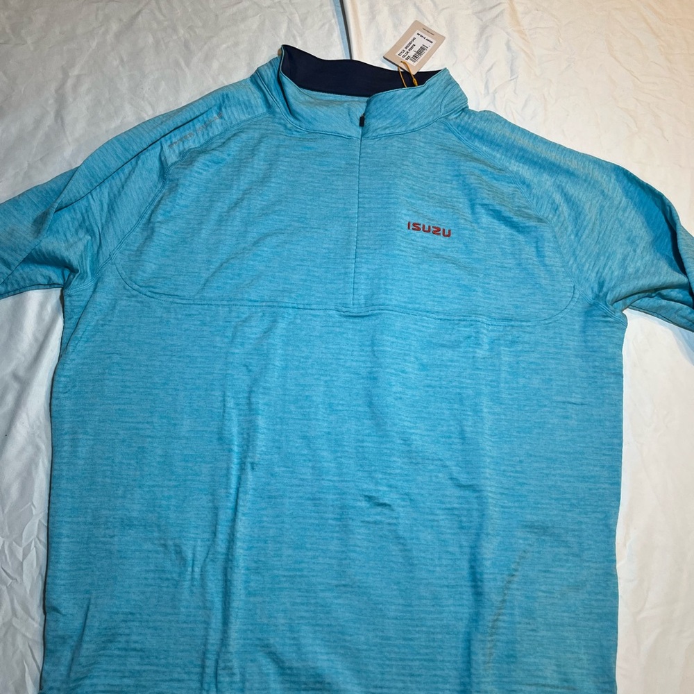 Peter Millar Isuzu teal Half-Zip Pullover size large NWT